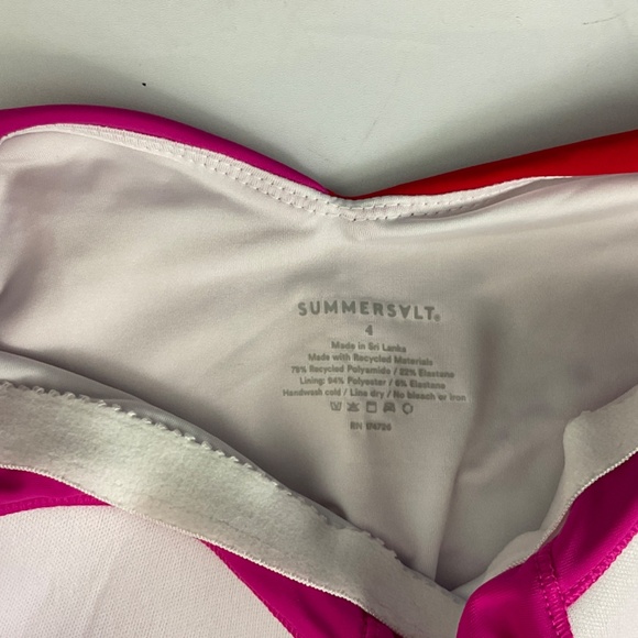 Summersalt Women's One Piece Swimsuit - Red, Pink, and White - Picture 6 of 10